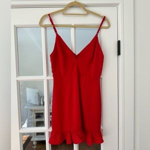 Superdown red mini dress size small